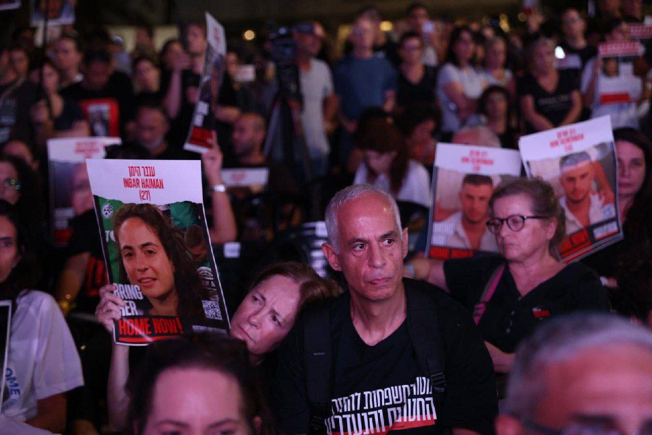تصاویری از تظاهرات گسترده مردم اسرائیل در تل‌آویو 