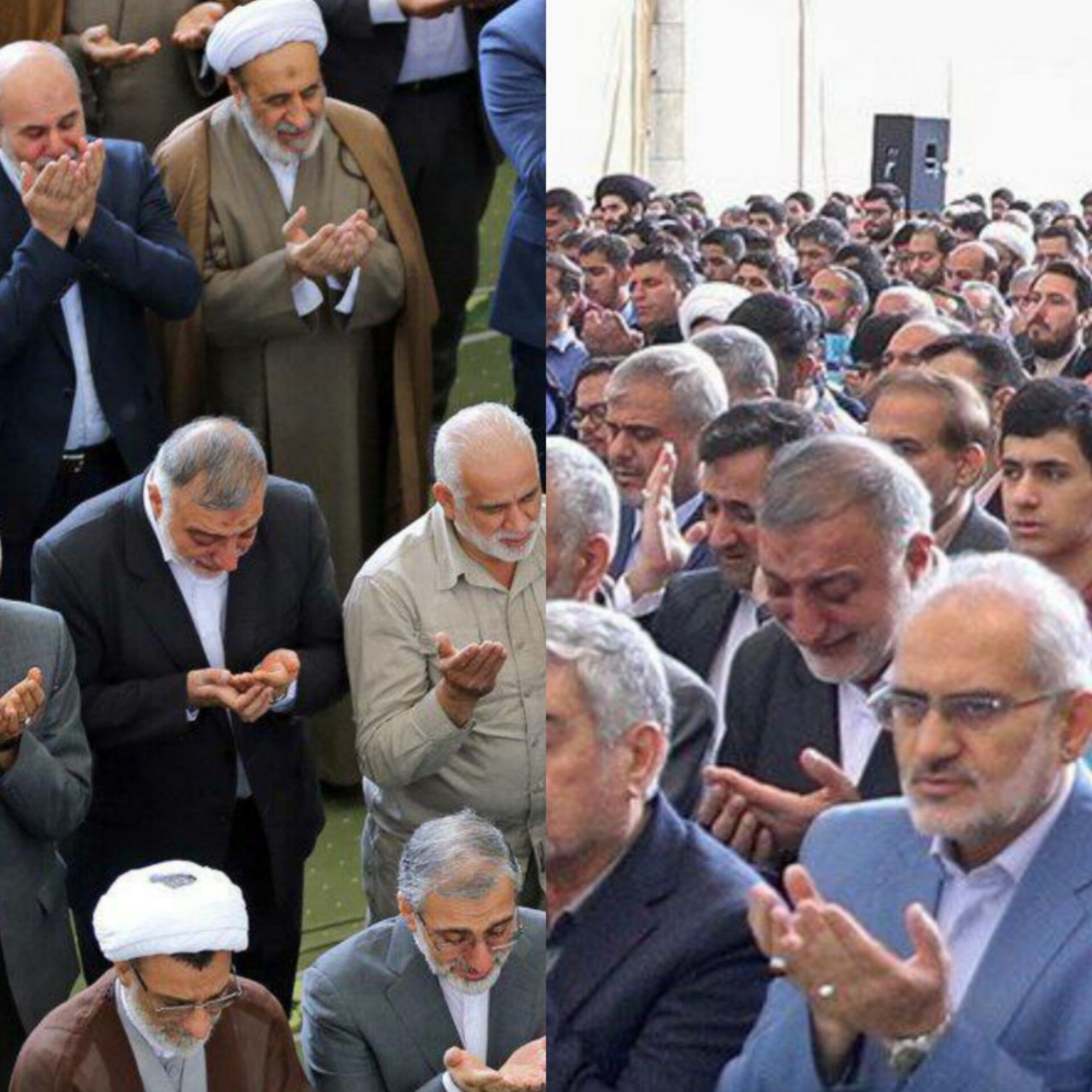 تصاویر متفاوت از زاکانی در نماز عید فطر