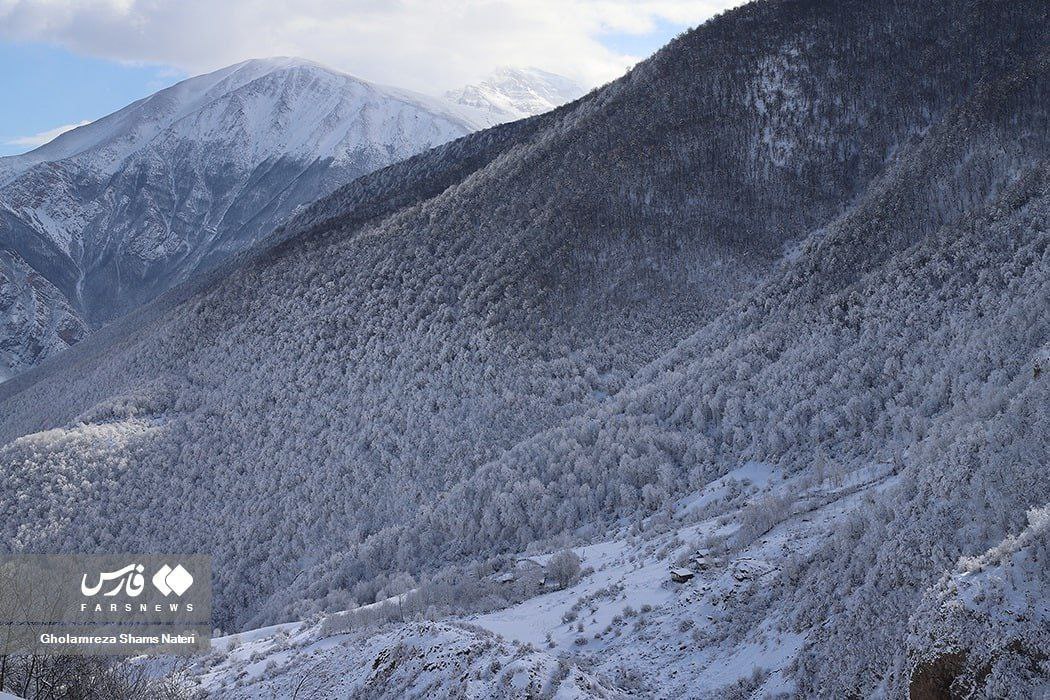 چهره برفی و زیبای کوهستان چالوس