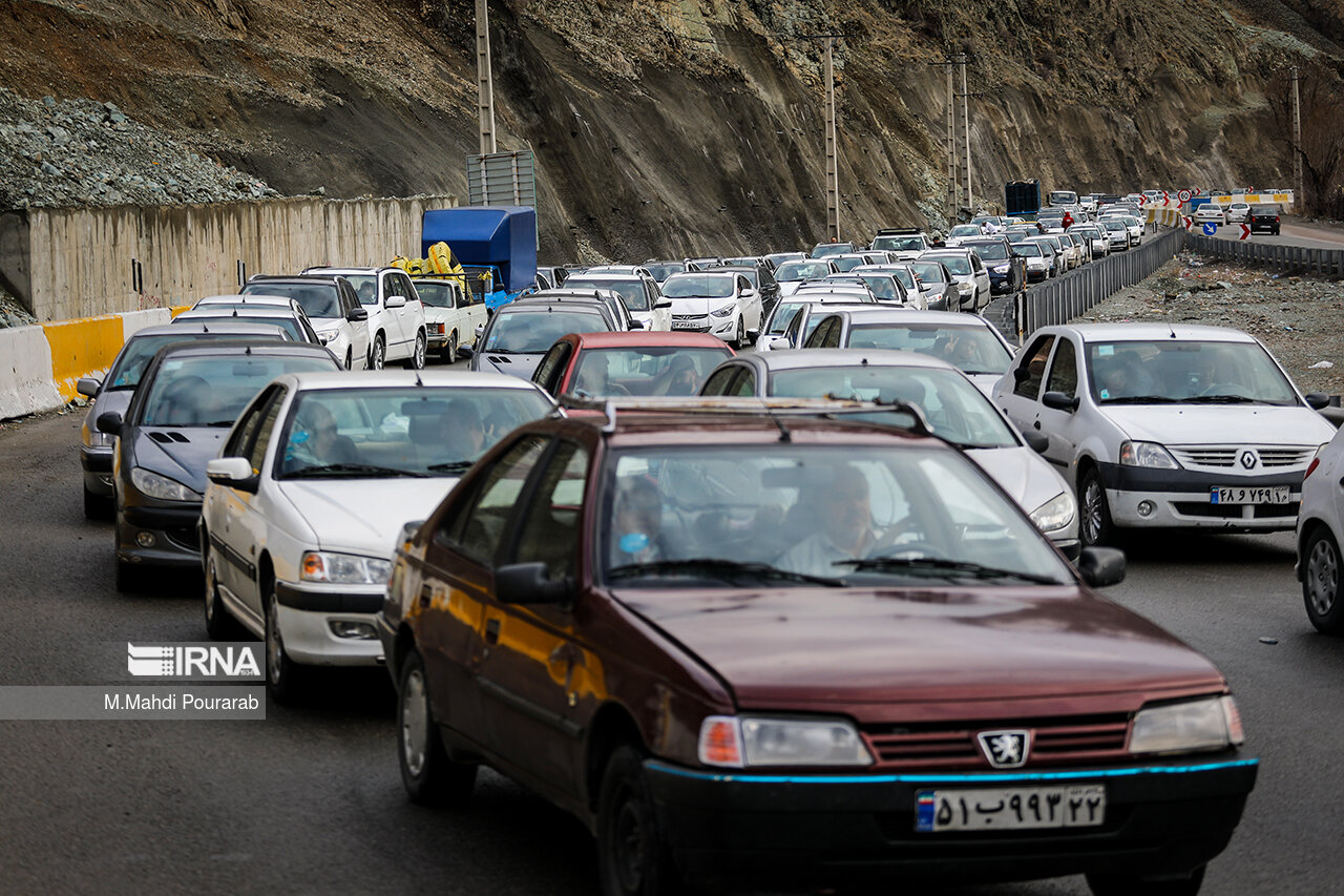 ترافیک سنگین در جاده محبوب تهرانی‌ها!