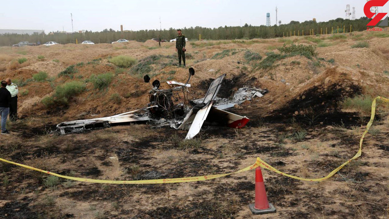 عکس خلبان هواپیمای سقوط کرده در کرج 
