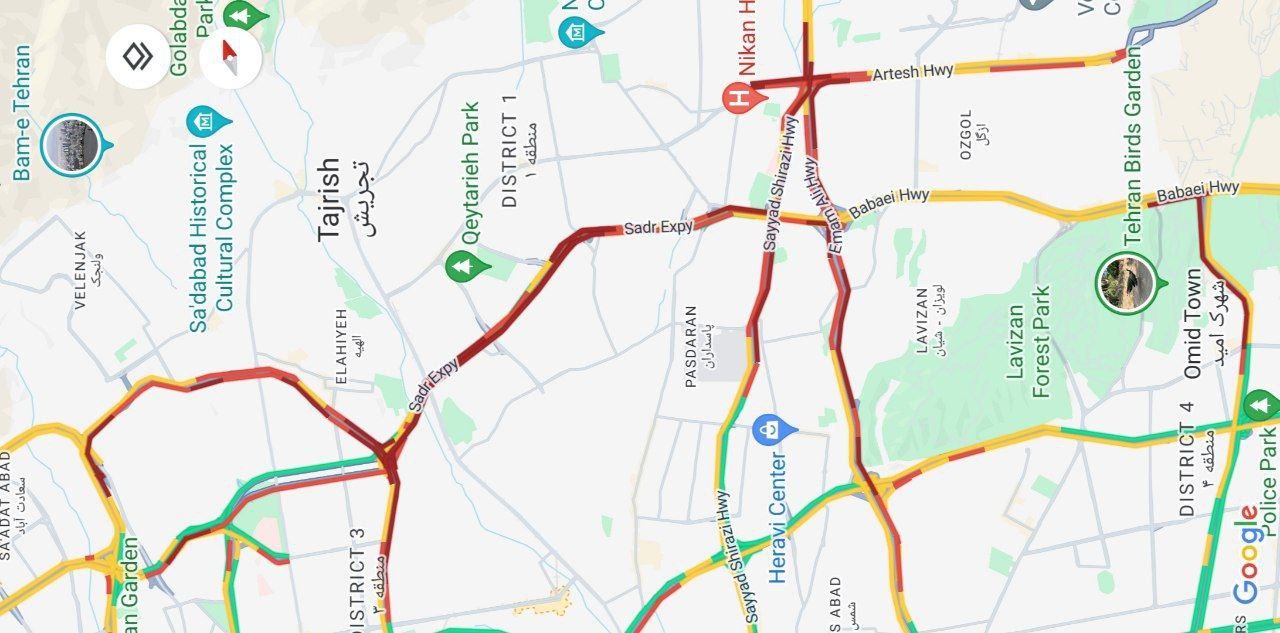 بارش برف خیابان‌های تهران را بهم ریخت!