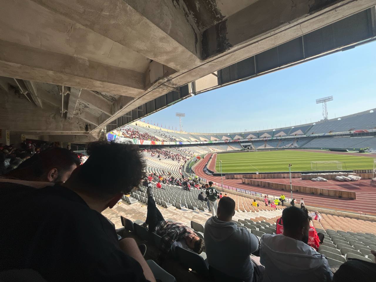 اولین عکس از استادیوم آزادی با تماشاگران دربی