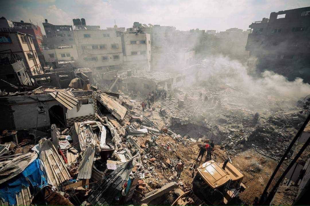 تصویری که نشان می‌دهد غزه با خاک یکسان شده!