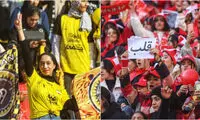 حمله هواداران مرد سپاهانی به خانم‌های پرسپولیسی 