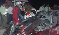 تصاویری از تصادف وحشتناک دو خودرو در تهران 