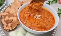 کال جوش گوجه‌ای؛ غذای سنتی تهران با کشک و گردو