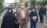 حضور خانوادگی وزیر بهداشت در راهپیمایی قدس