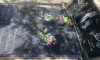 عکسی از مسعود پزشکیان بر سر مزار آیدا و آروین
