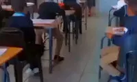 شوخی نامتعارف دانش‌آموزان پسر با خانم معلم
