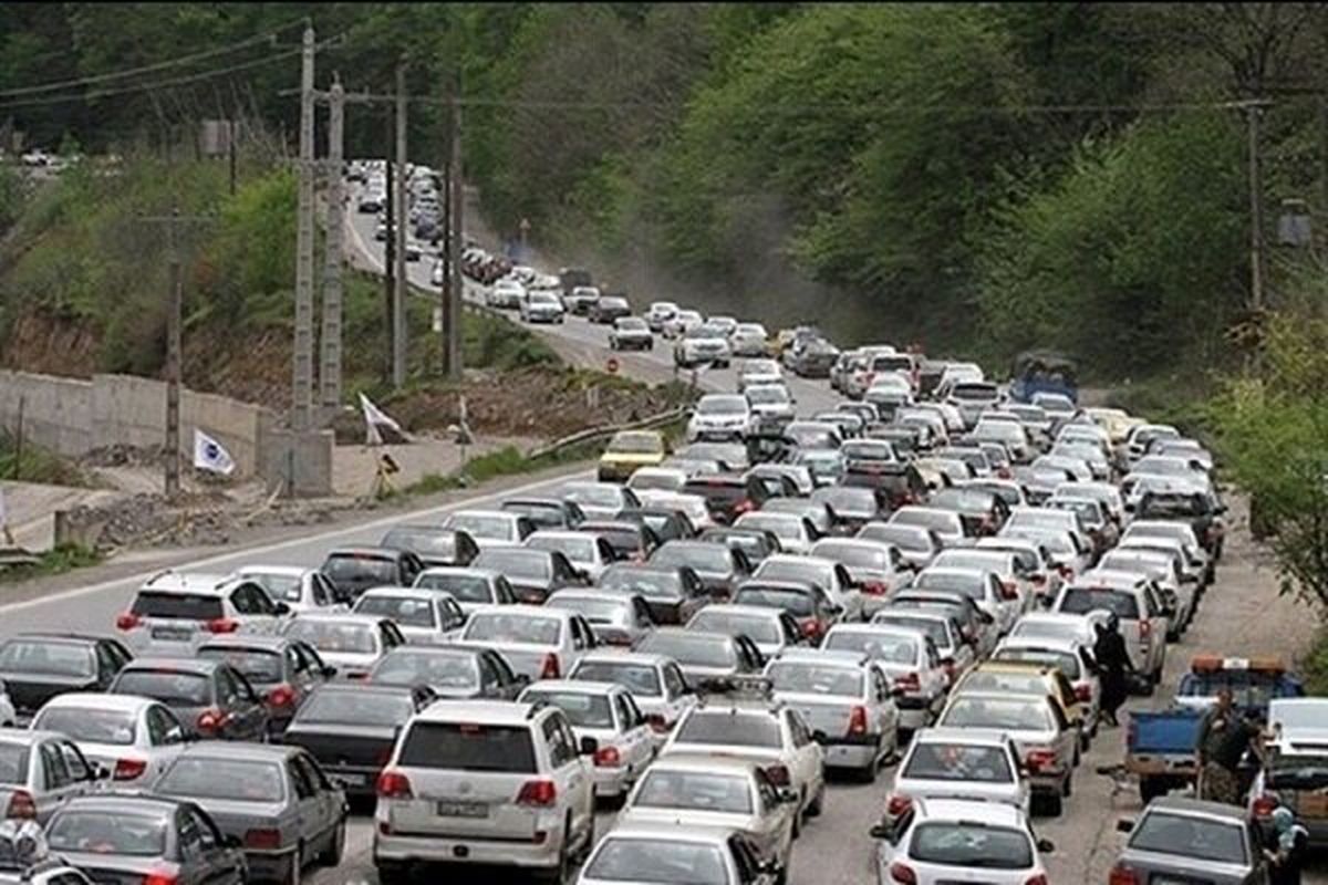   ترافیک سنگین در محورهای شمالی کشور 