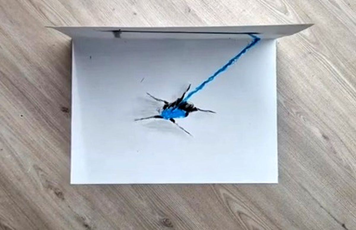 به همین سادگی یک نقاشی 3 بعدی شگفت‌انگیز بکشید!