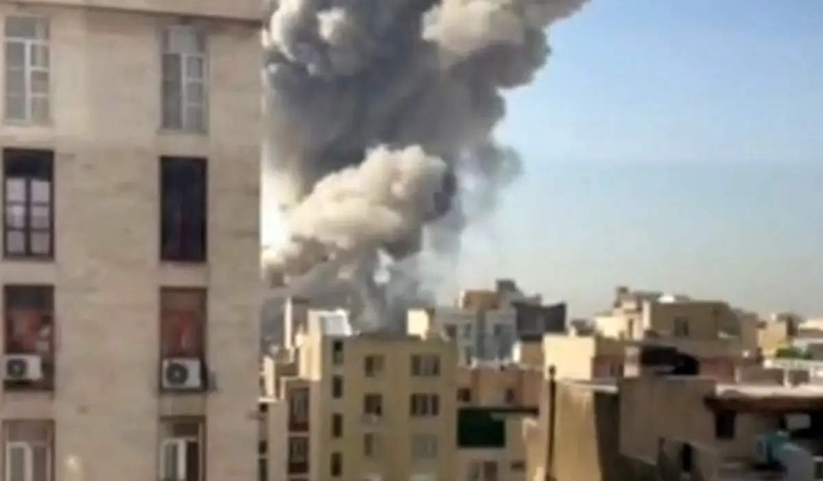 تصاویری از انفجار در محدوده مرکز تهران