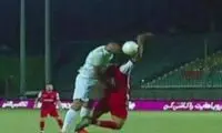 لحظات مشکوک داوری بازی ذوب‌آهن و پرسپولیس