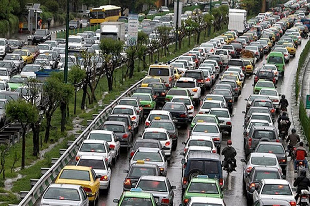 لحظاتی از وضعیت ترافیک امروز در تهران