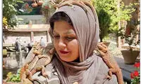 این خانم یزدی، ملکه مارها و سوسمارها در ایران است