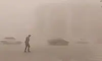 پدیده جوی در اردبیل چشم‌ها را کور کرد