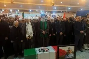 تصاویری از تشییع پیکر خلبان نصیرزاده