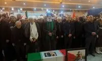 تصاویری از تشییع پیکر خلبان نصیرزاده