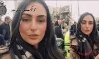 ویدئوهای خبرنگار عرب بدون حجاب از راهپیمایی 22 بهمن