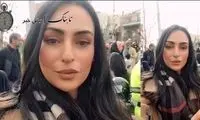 ویدئوهای خبرنگار عرب بدون حجاب از راهپیمایی 22 بهمن