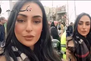 ویدئوهای خبرنگار عرب بدون حجاب از راهپیمایی 22 بهمن