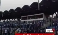 صحنه کتک زدن داور در فوتبال سوریه 