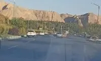 راننده کرمانی برای حمل فرش دست به ابتکار عجیبی زد!
