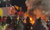 تنش در خیابان‌های بیروت به‌خاطر لغو پروازهای ایران