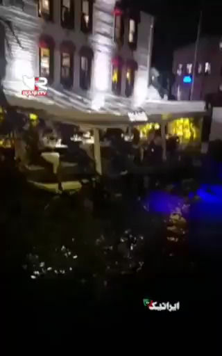 ویدئوی سقوط یک رستوران به دریاچه در ترکیه!