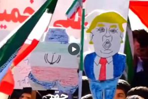 ابتکار جالب دانش‌آموزان گرگانی در مراسم 13 آبان