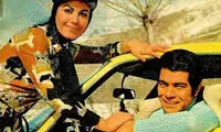 بهروز و پوری بنایی در پشت صحنه فیلم خداحافظ تهران