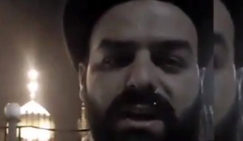ادعای جنجالی یک طلبه منتقد در کنار مرقد امام