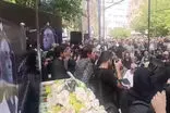 همخوانی دوستدارانِ زنده‌یاد ایرج در مراسم تشییع