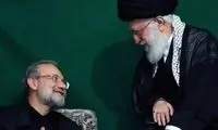 قاب تاریخی رهبر شهید انقلاب و شهید لاریجانی