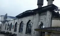 خسارت اساسی در آتش سوزی مسجد صاحب الزمان زیباکنار