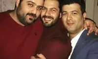 عکس دیده نشده از پژمان بازغی و دو برادرش