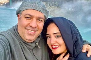 دابسمش نرگس محمدی و علی اوجی پشت ترافیک
