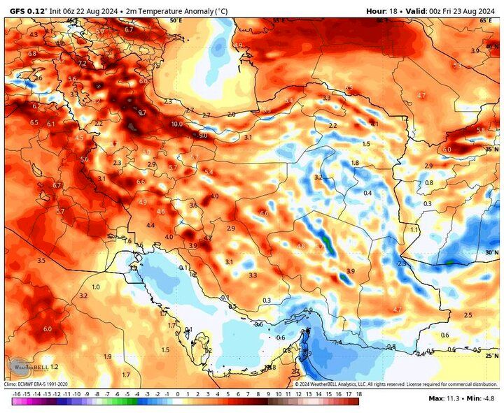 موج جدید گرمای هوا در راه ایران 