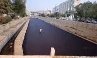 پایان آسفالت‌کشی عجیب بستر رودخانه الیگودرز