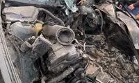 تصاویری تازه از حمله به خودرویی در جنوب لبنان