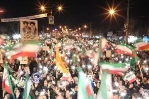 جشن خروج آمریکا از عراق در قلب تهران