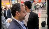 عکسی پرحاشیه از وزیر اقتصاد در فرودگاه مهرآباد