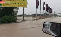 طغیان ترسناک رودخانه اردو برازجان در بوشهر