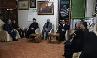 حضور عمار حکیم در منزل سردار شهید سلیمانی