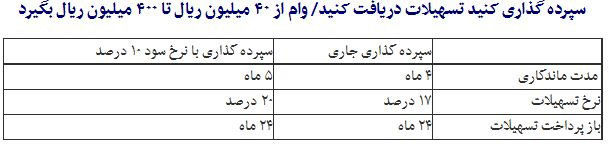 از 4 تا 40 میلیون تومان وام بگیرید!