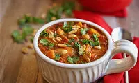 افطاری روز؛ سوپ بادام زمینی