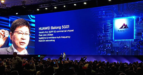 رونمایی هوآوی از اولین تراشه ۵G در MWC ۲۰۱۸