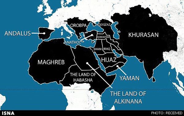 عکس: نقشه کشور تروریست‌ های تکفیری!