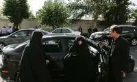 عکس: همسر هاشمی در مراسم ختم